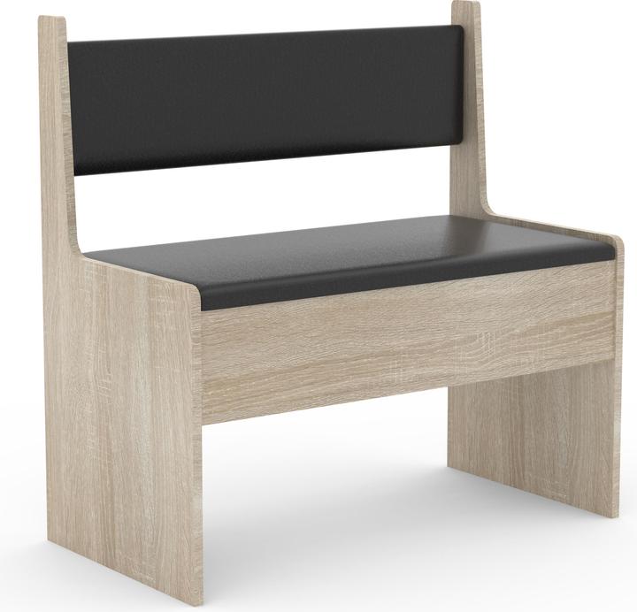 Actual product image VCM Wooden Corner Bench Bench Chest Esal 80 x 80 x 42 cm (80 cm)