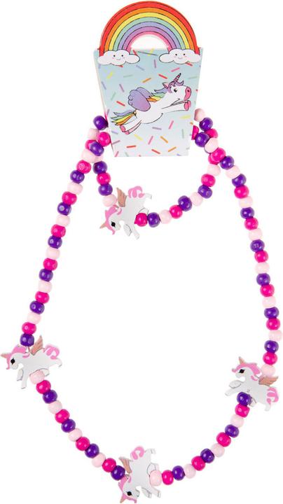 LG-Imports Hölzerne Halskette und Armband Einhorn (Hout)