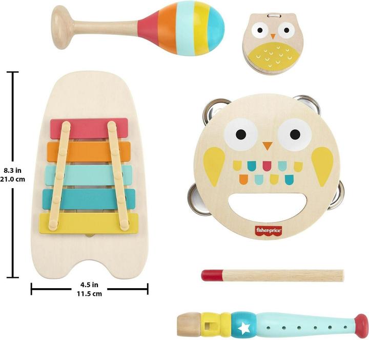 Actual product image Fisher-Price wooden music set (Multilingual)