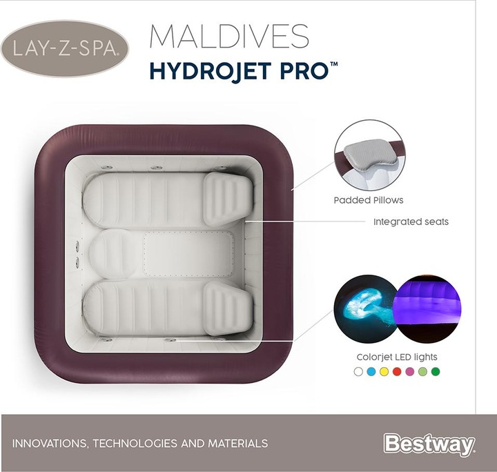 Produktbild Bestway Lay-Z-Spa Maldives Hydrojet Pro (7 Pers.)