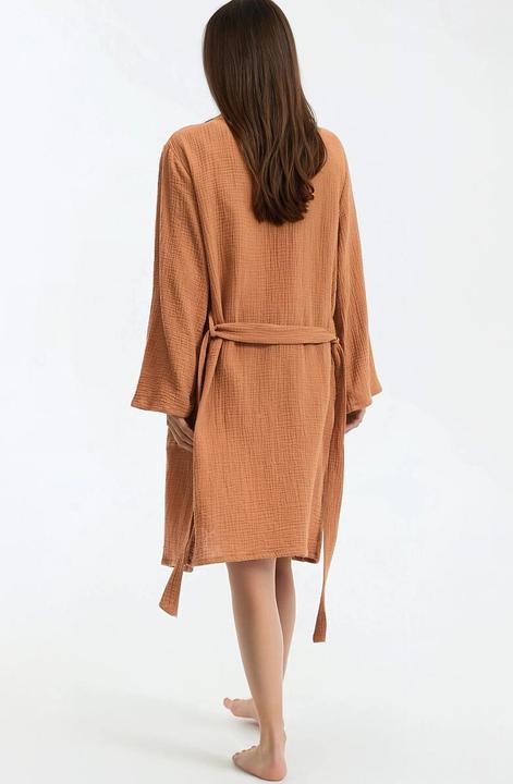 Image du produit La Redoute Collections Bademantel aus Baumwollmusselin (46)