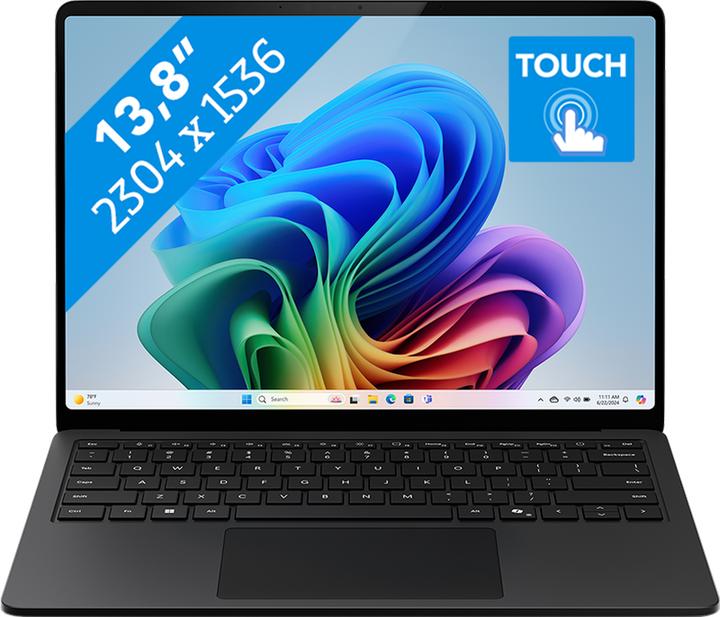 Actual product image Microsoft Surface Laptop Copilot+ PC 13.8 Snapdragon X Plus / 16GB / 512GB Graphite (ZGM-00045) (13.80", 512 GB, 16 GB, DE)