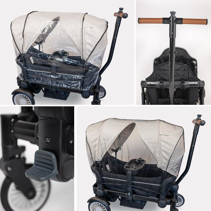 Produktbild BabyGo Cozy Rider black,beige