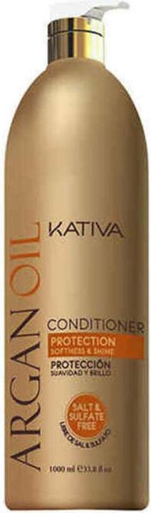 Actual product image Kativa Argan Oil Conditioner, Women, 1000 ml, Professional conditioner, dry hair, dull hair (1000 ml)