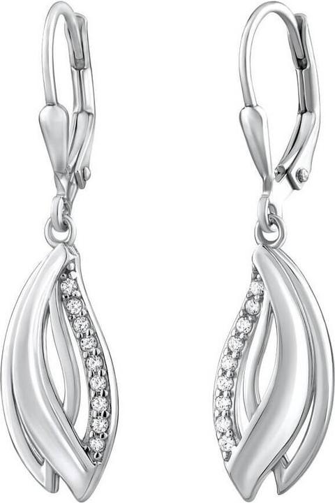 Immagine prodotto Silvego Orecchini in argento scintillante con zirconi Nioba QREE513