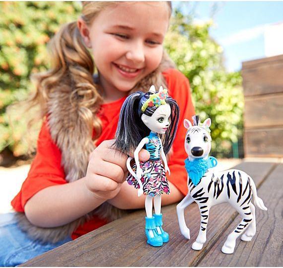 Actual product image Enchantimals Zelena Zebra theme pack