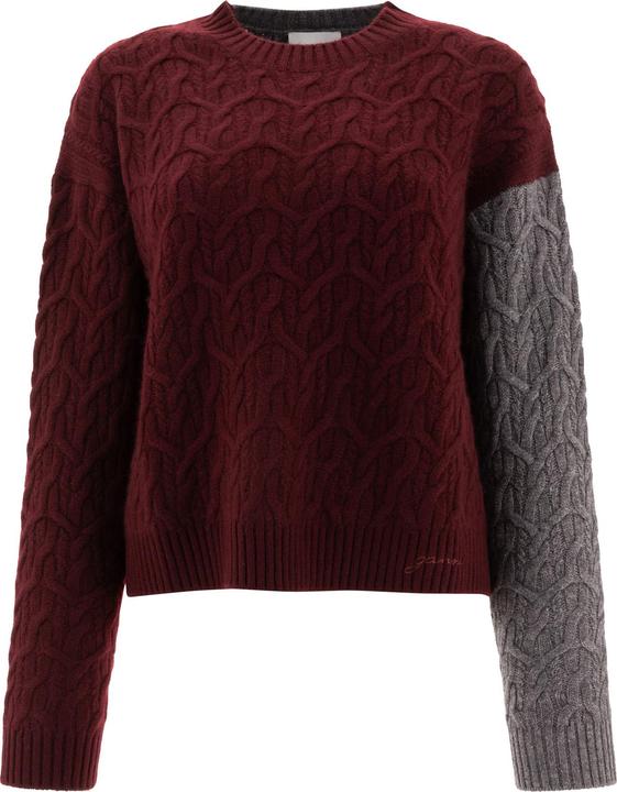 Produktbild GANNI Bi-color crewneck sweater (M, S)