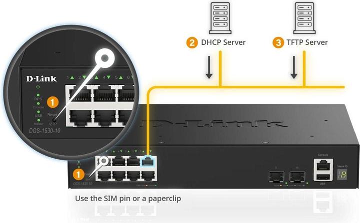 Produktbild D-Link 10-PORT 1G SMART STACK SWITCH (10 Ports)