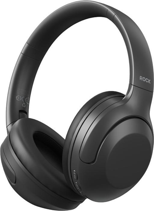 Produktbild Rock - O3 ANC Wireless Headphones RAU0773 - Bluetooth-Kopfhörer, Schwarz (ANC, 15 h, Kabellos)