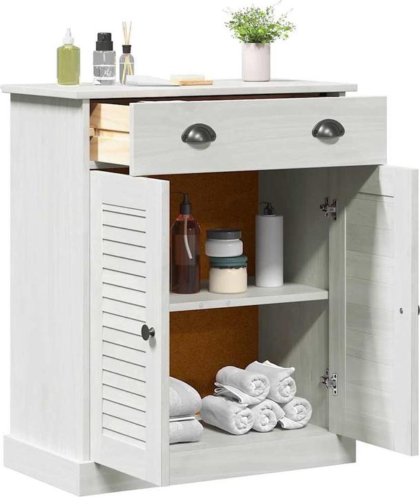 Actual product image vidaXL Badezimmeraufbewahrung (34 x 34 x 80 cm)