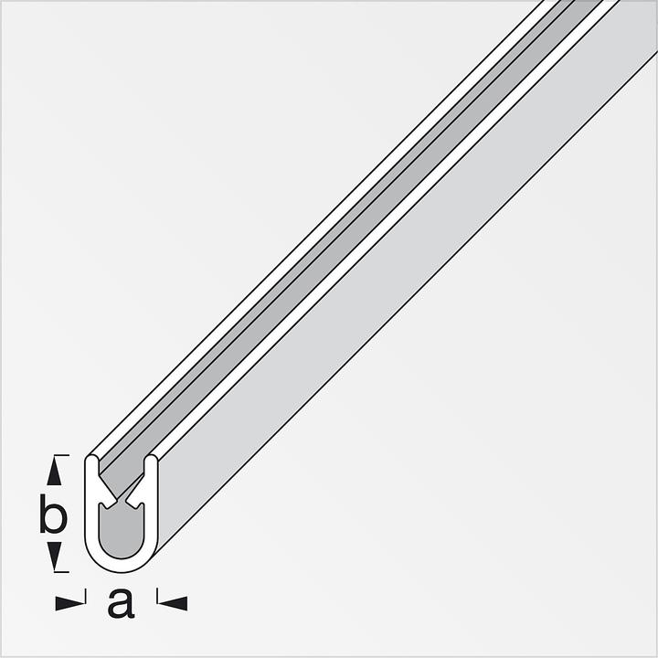 Image du produit Alfer Profilé de protection des bords en PVC 2.5m (2500 mm, 10.50 mm)