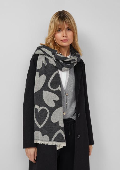 Immagine prodotto s.Oliver Tuch Schal mit Fransen und Artwork