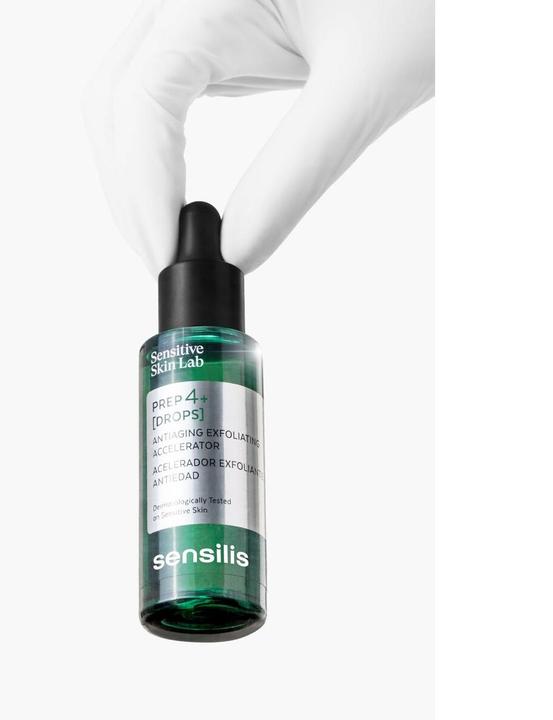 Actual product image Sensilis Prep 4+ Anti-Aging Peeling Serum Drops for Improved Cell Renewal (30 ml)