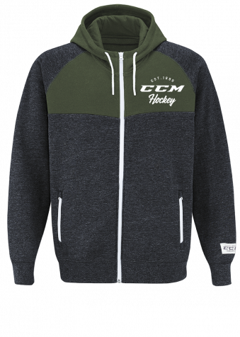 Produktbild CCM F3856 ACADEMY FULL ZIP HOOD SR (S, Grau) (S)