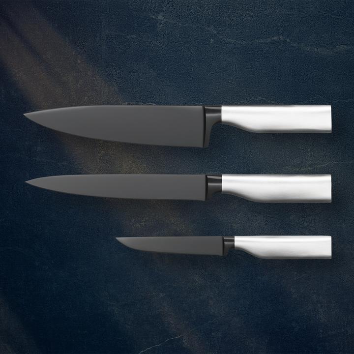 Produktbild WMF Ultimate Black Messer-Set, 3-teilig (20 cm)