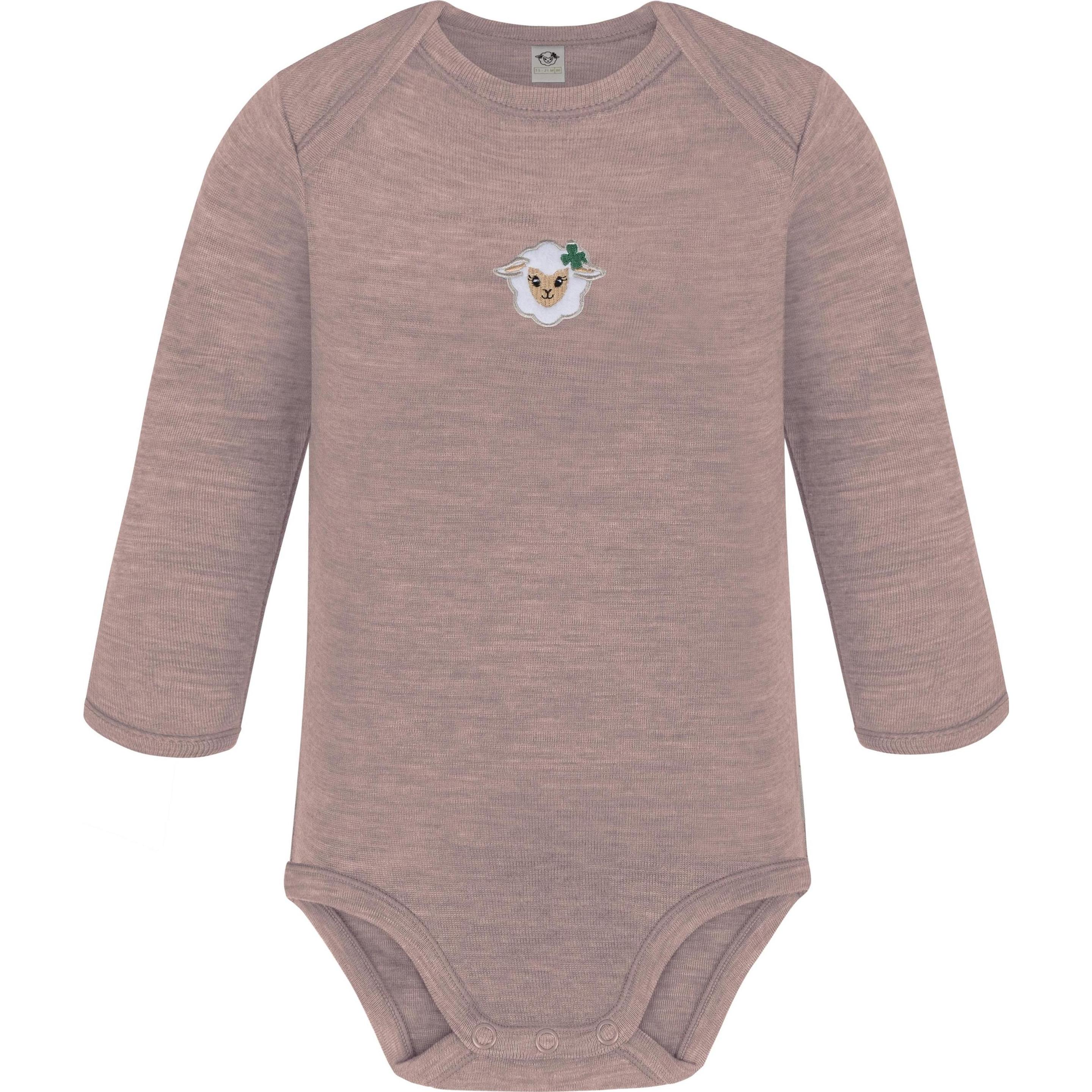 Normani, Herren, Body, Baby Merino Body Langarm „Auckland" - 9365, Rosa, (74)