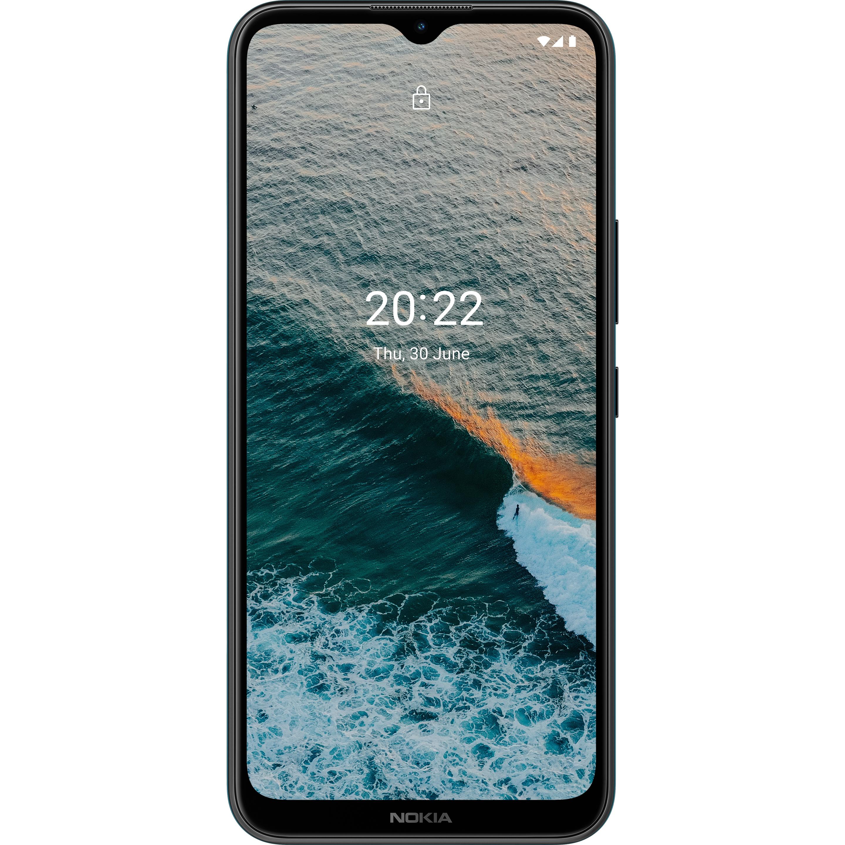 Nokia C21 Plus (32 GB, Dark Cyan, 6.50", Hybrid Dual SIM, 13 Mpx, 4G), Smartphone, Blau
