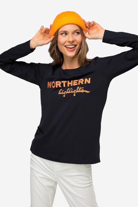 Immagine prodotto Laurasøn Maglia con scritta ricamata, scollo a girocollo e maniche lunghe (XL)