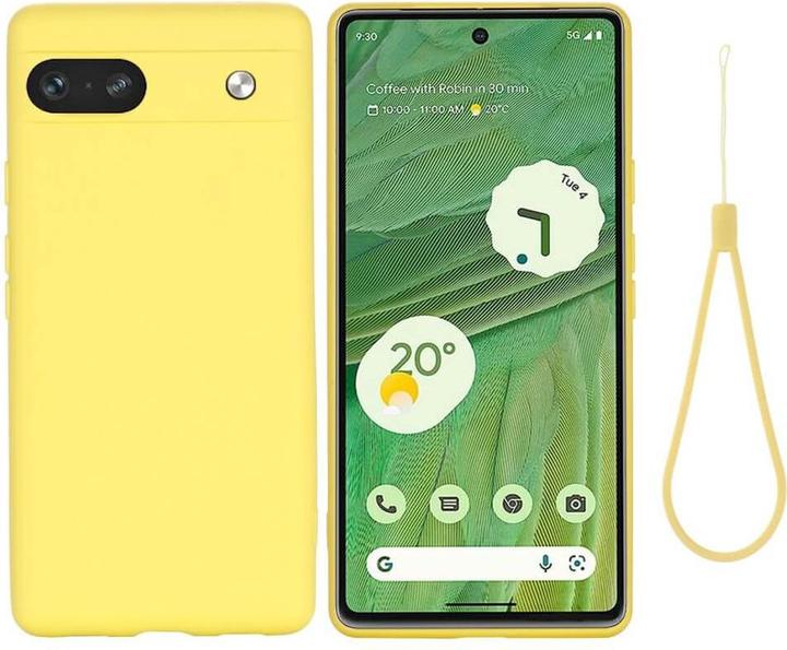 Cover-Discount Google Pixel 7a - Silikon Gummi Hülle gelb (Google Pixel 7a)