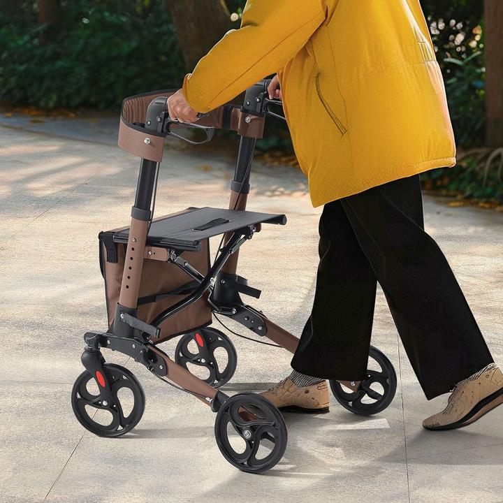 Produktbild Juskys Klappbarer Rollator Vital mit Sitzfläche & Einkaufstasche