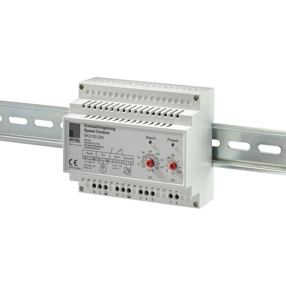 Rittal Speed control 50/60 Hz incl. temp control, Serverschrank Zubehör, Grau