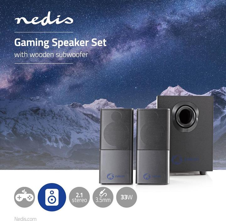 Produktbild Nedis Gaming-Lautsprecher GSPR10021BK