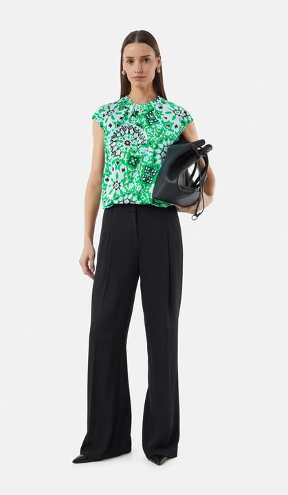 Immagine prodotto Comma Bluse Satinbluse mit Raffung und All-Over Print (36)