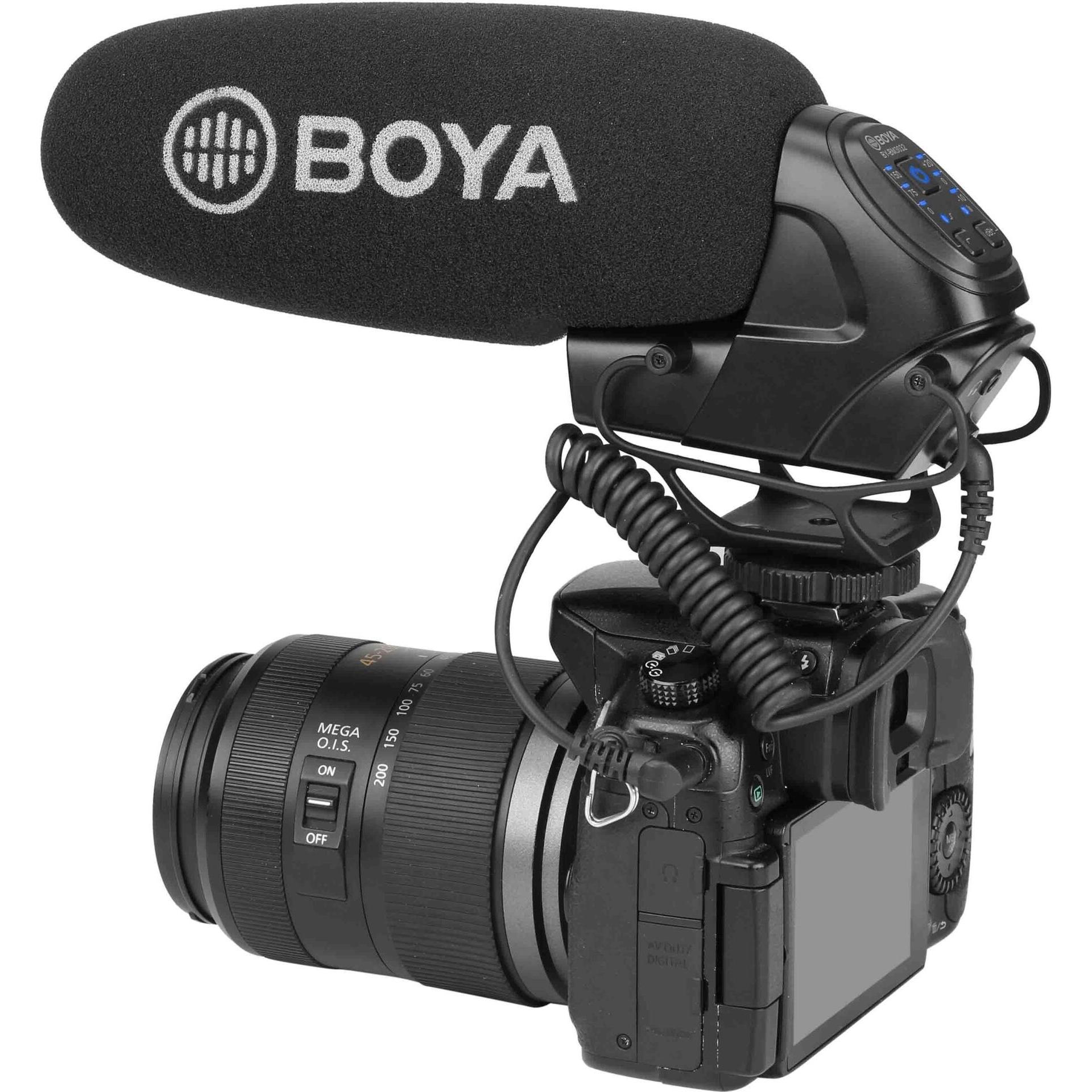 Boya BY-BM3032 microfono Nero Microfono per videocamere digitali, Microfono