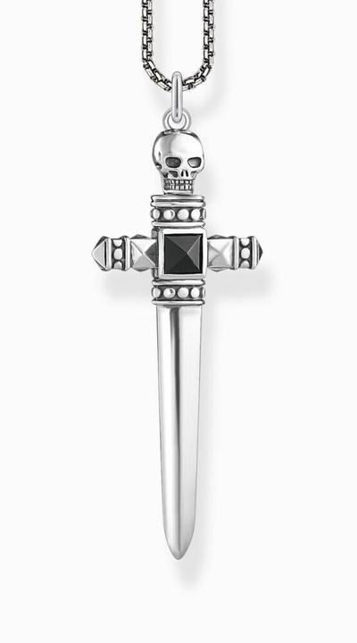 Immagine prodotto Thomas Sabo Spada a catena (Argento 925, Annerito, 45 - 50 cm)
