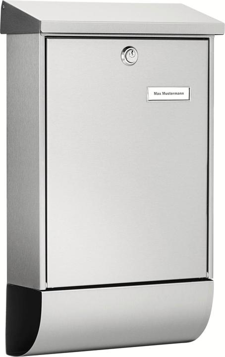 Immagine prodotto Burg Wächter Set di cassette per lettere in acciaio inox LxHxP 300/500/110 mm Oslo 37670 NI con sportello