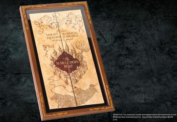 Actual product image Noble Collection Harry Potter Display for The Map of the Prowler