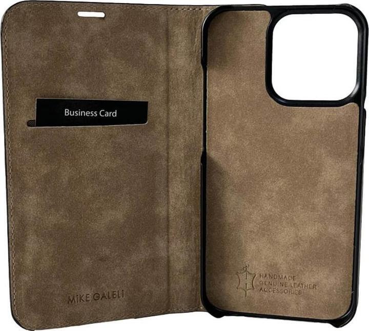 Produktbild Mike Galeli Book-Cover Echtleder Marc black (Apple iPhone 14 Pro)