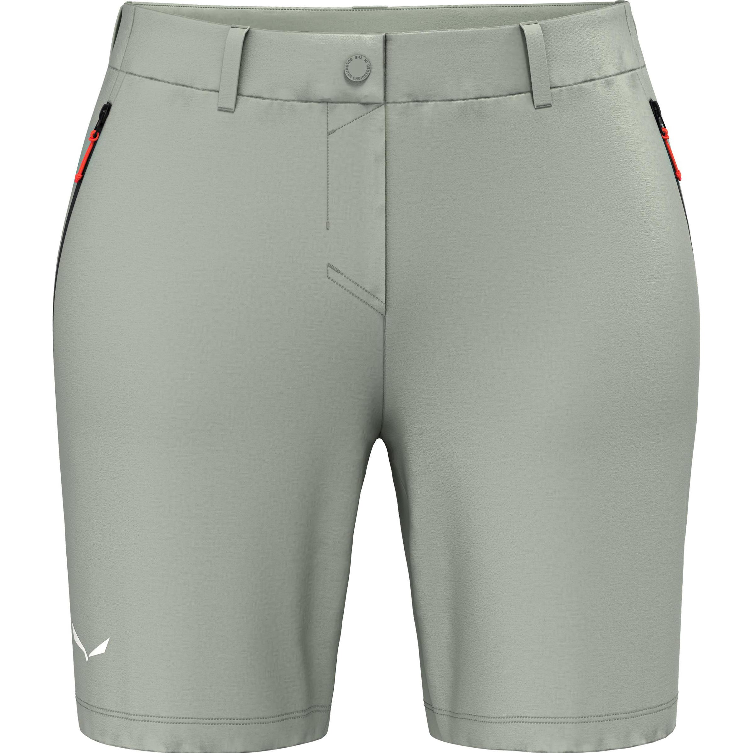 Salewa, Damen, Outdoorhose, Puez Talvena Durastretch Shorts Da (40, 46, L), Grau, 46, 40, L