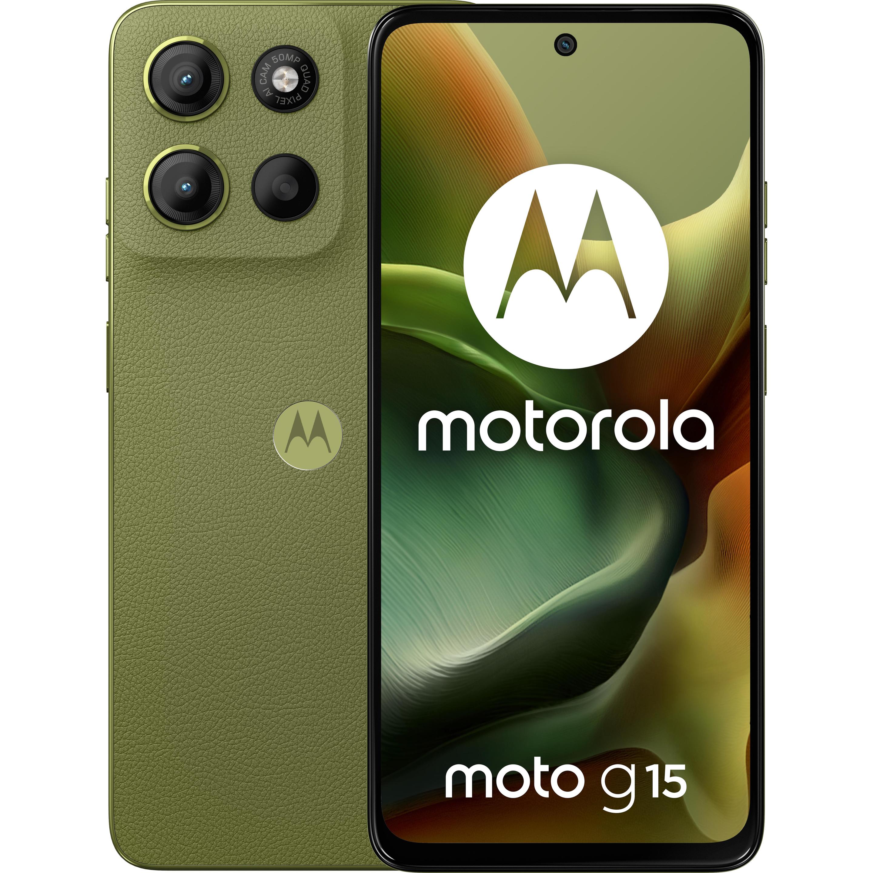 Motorola Moto G15 (256 GB, Iguana Green, 6.72