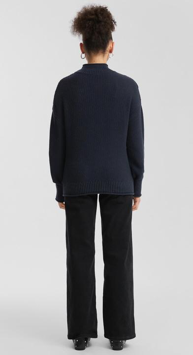 Produktbild s.Oliver Strickpullover Strickpullover mit Stehkragen aus Baumwollmix (XS)