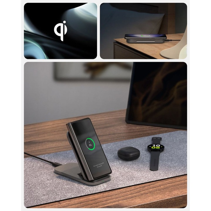 Immagine prodotto Spigen caricabatterie wireless PF2201 Arcfield 15W nero (15 W)