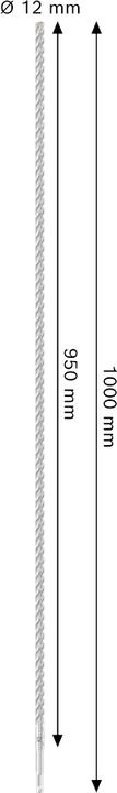 Produktbild Bosch Hausgeräte HammerbohrerPRO SDSplus-5X 12x950x1000mm 2608707250 (12 Millimeter)