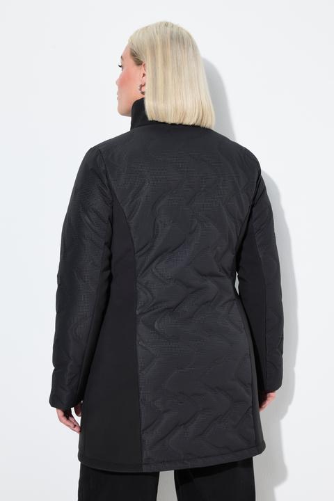 Image du produit Ulla Popken Veste matelassée HYPRAR à capuche, matelassage au laser et empiècements en Softschell (42, 44)
