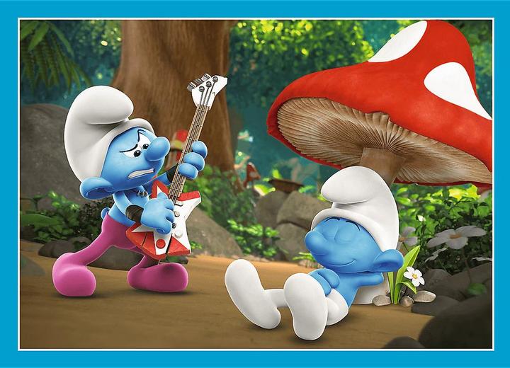 Actual product image Trefl 4 in 1 Puzzle - Smurfs (70 pieces)