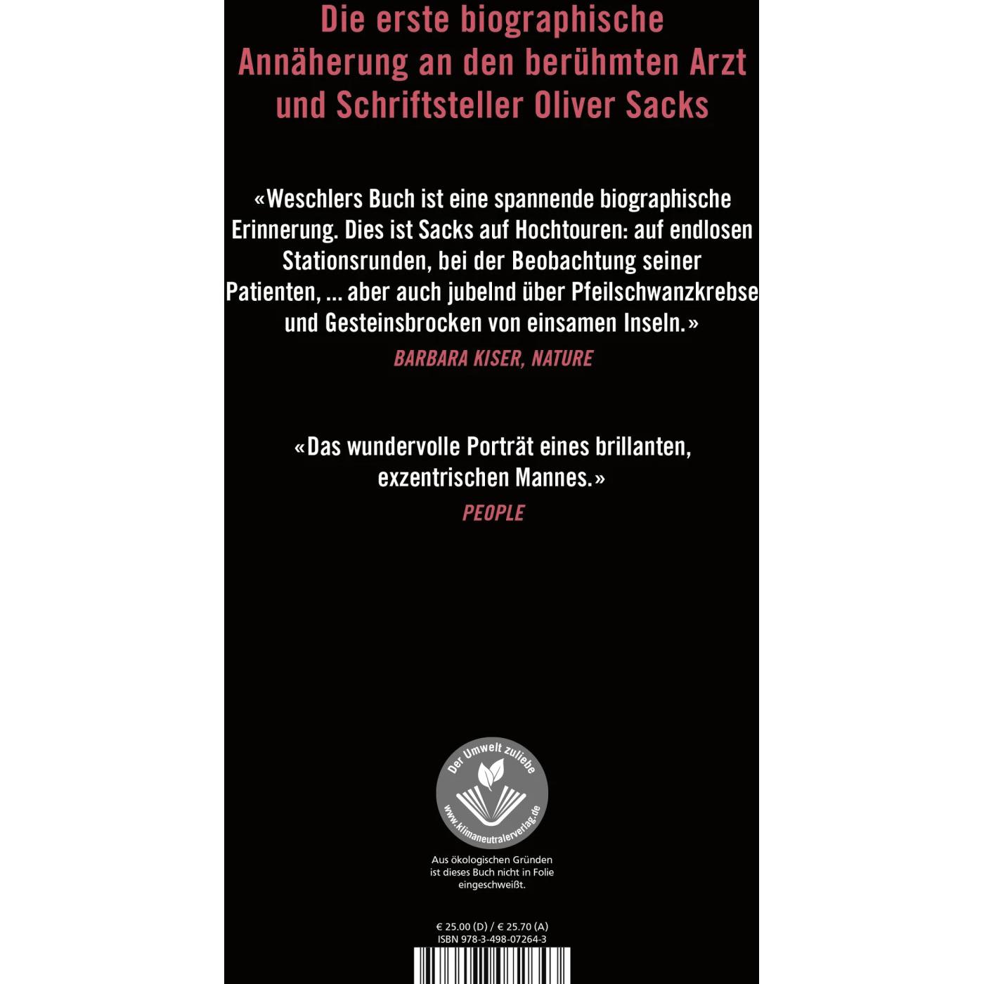 Thumbnail - Oliver Sacks, Fachbücher von Lawrence Weschler