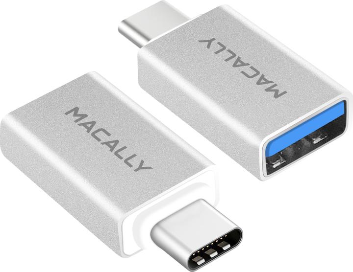 Macally 2er Pack USB Typ-C zu (USB-A, 3.10 cm)