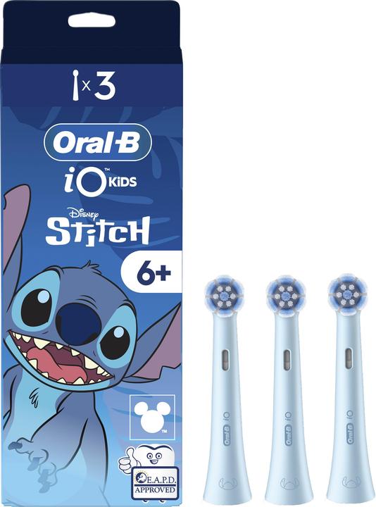 Oral-B iO Kids Disney Stitch Replacement Brush Heads, 3 pcs (3x)