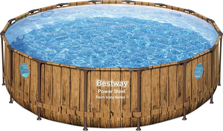 Produktbild Bestway Power Steel Frame Swim Vista (Ø 488 x 122 cm)