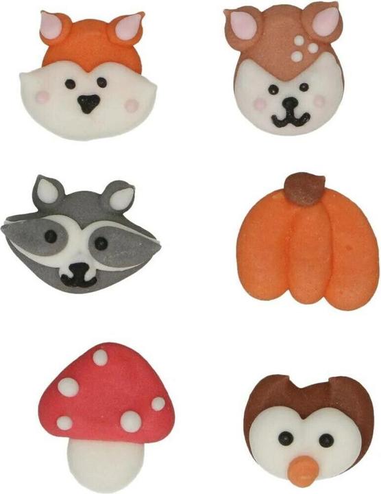 Actual product image FunCakes Sugar decorations forest animals 8 pieces (8 pcs.)