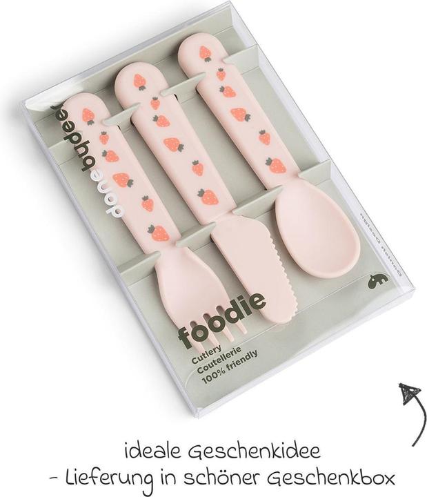 Produktbild Done by Deer Esslernbesteck 3-tlg. Besteck-Set Foodie - Tiny Farm -