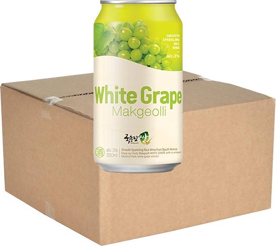 Kooksoondang Rice Makgeolli (White Grape) (24 x 35 cl)