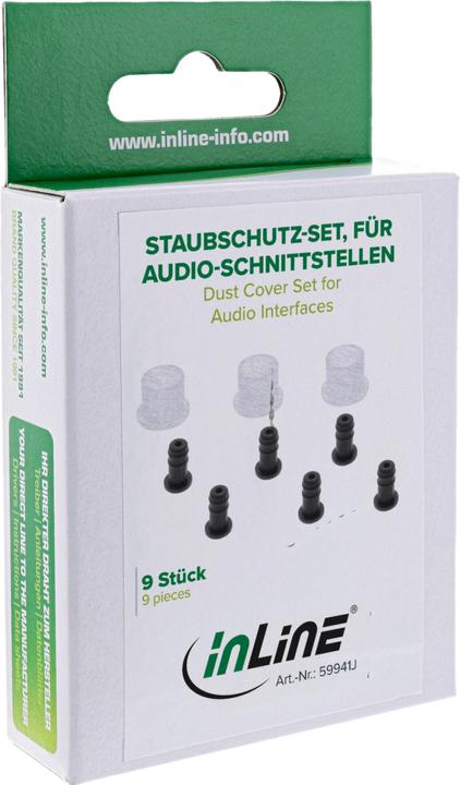 Produktbild InLine Staubschutz-Set für Audio-Schnittstellen