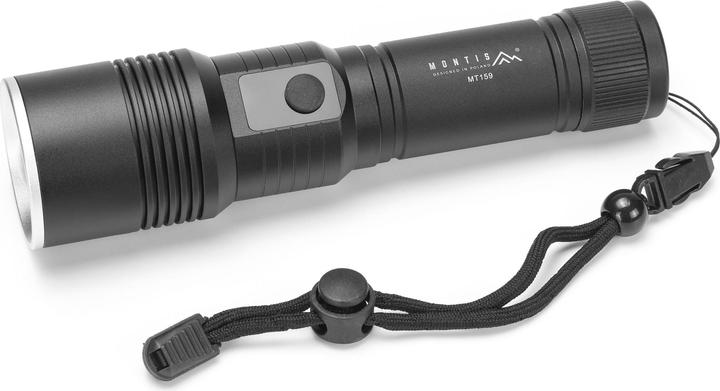 Actual product image Lider Taktyczna ręczna latarka akumulatorowa LED MT159 (17.50 cm)