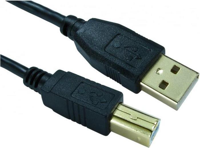 Produktbild RS PRO USB-Kabel, USBA / USB B, 3m USB 2.0 (3 m, USB 2.0)