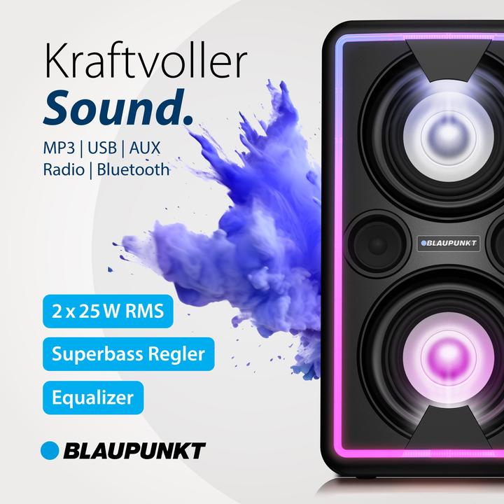 Actual product image Blaupunkt Party speaker with TWS | PS 2000 (12 h, Battery operated)